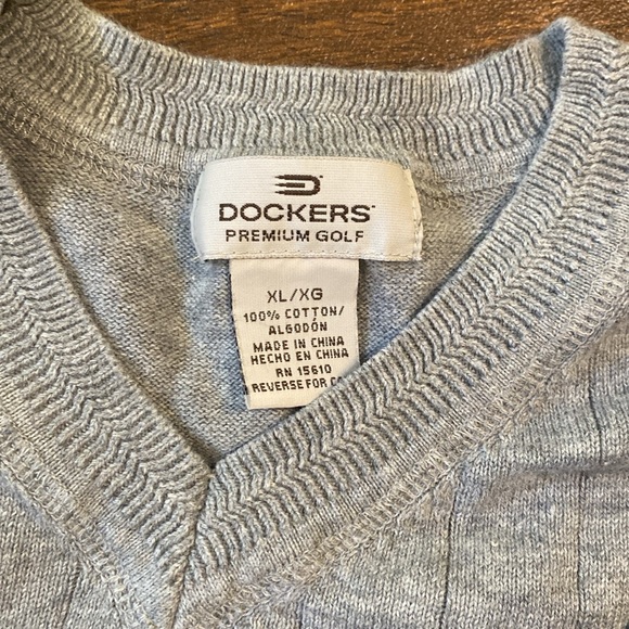 Dockers men’s premium golf sweater. Lightweight. 100% cotton. Size XL - Picture 4 of 4